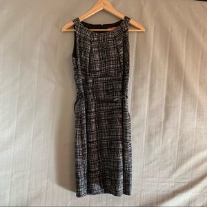 Eliza J Sleeveless Printed Black/White Dress Size 4